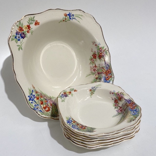 DINNERWARE, Vintage - Floral Bowl or Serving Dish